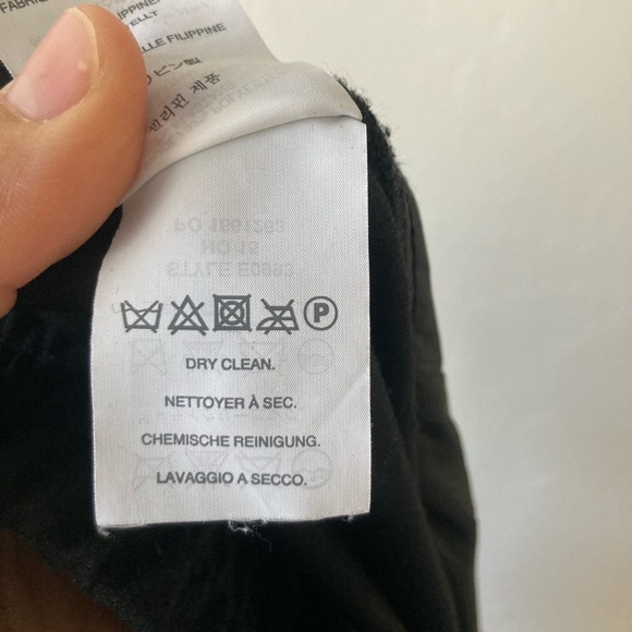 J. Crew Wool Blend Jogger Pants Black Easy Pull On Workwear Classic Size 6 TALL - Picture 10 of 11